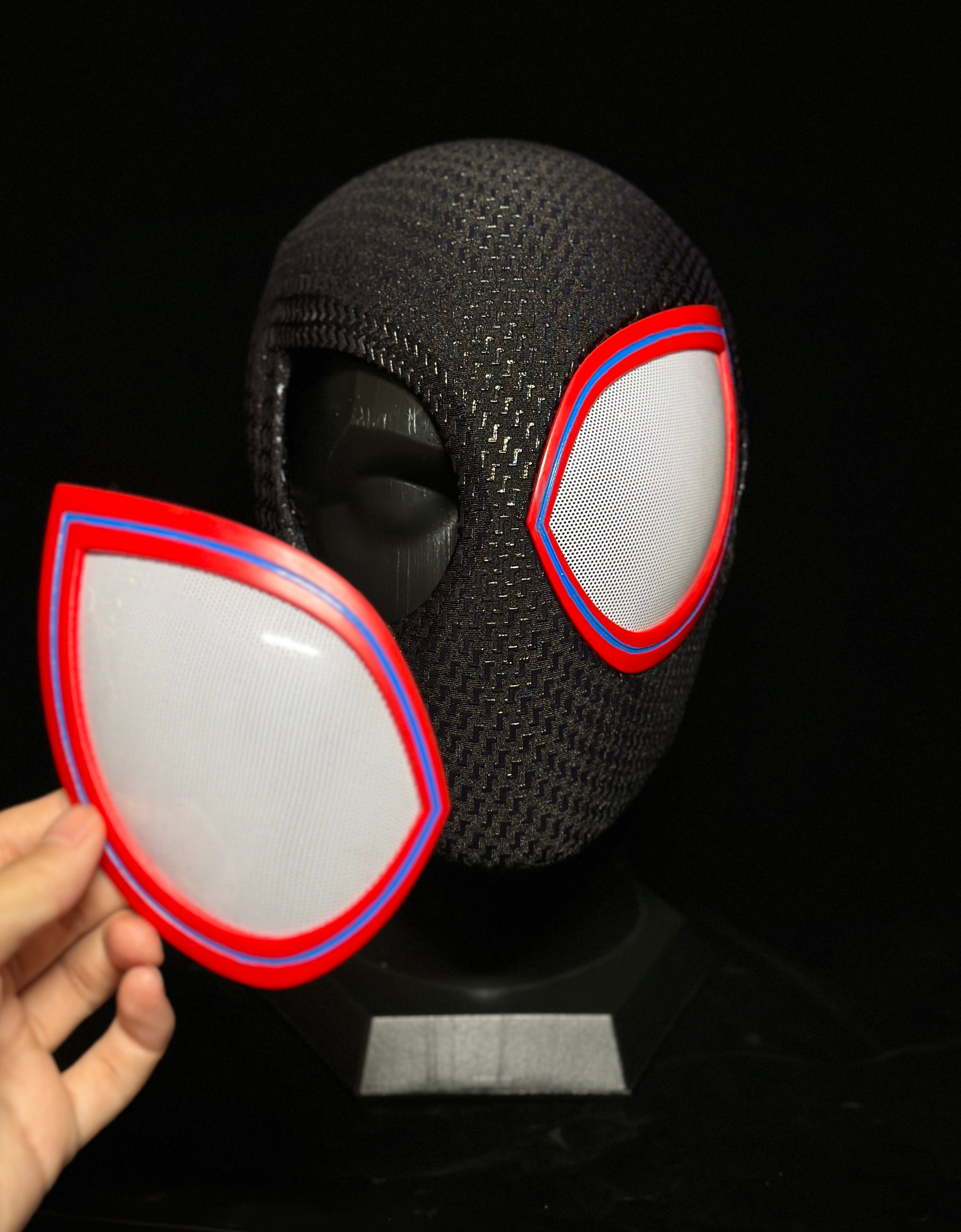 V2  Across The Spidey-Verse Miles Morales Spidey mask (Big Lenses)