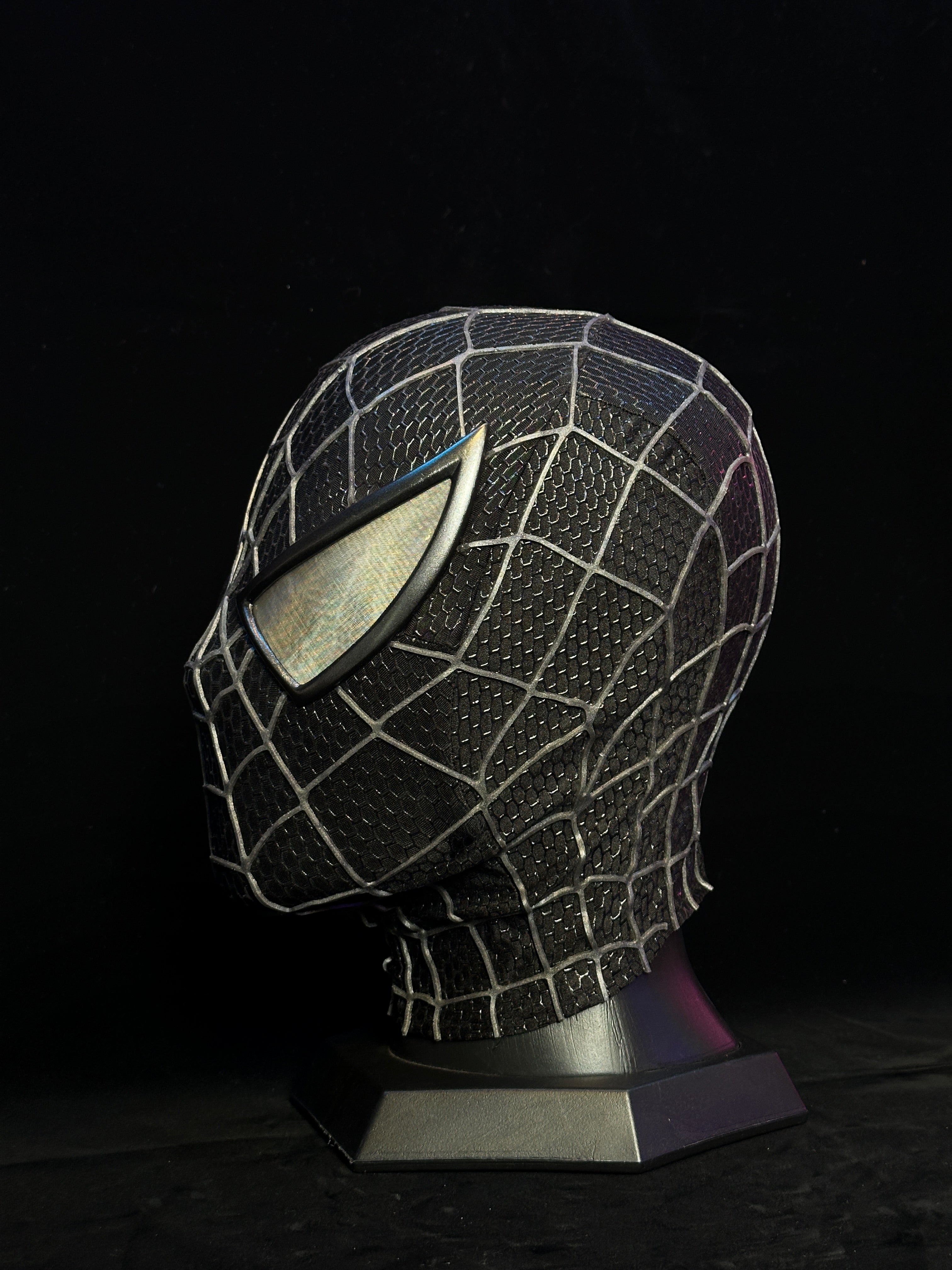 Sam Raimi Spidey3 venom mask (Adults) with Face shell & 3D Rubber Web, Wearable Movie Prop Replica