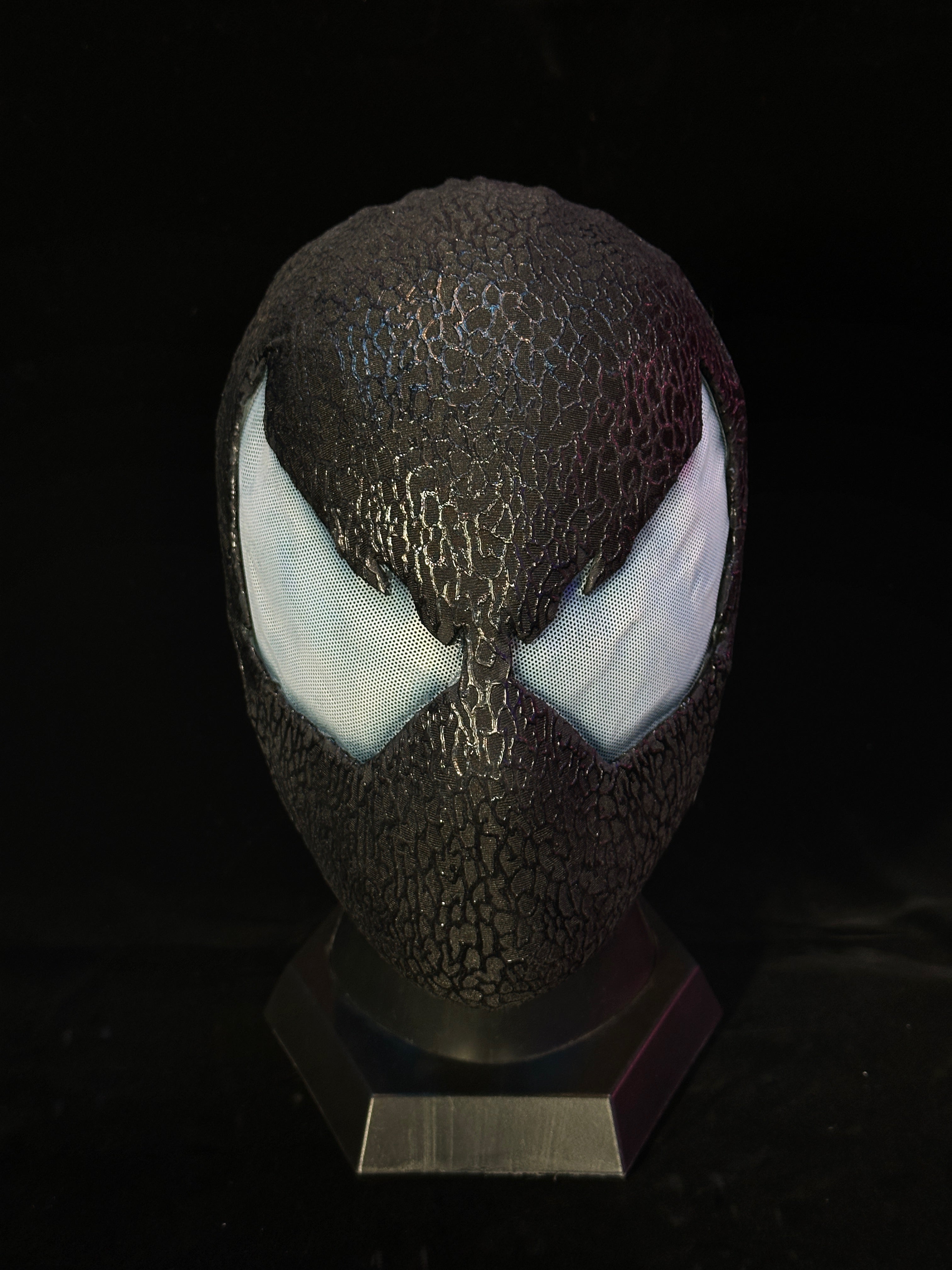 V2 PS5 Venom Spidey Mask with Faceshell and Lenses Wearable Video Game Prop Replica