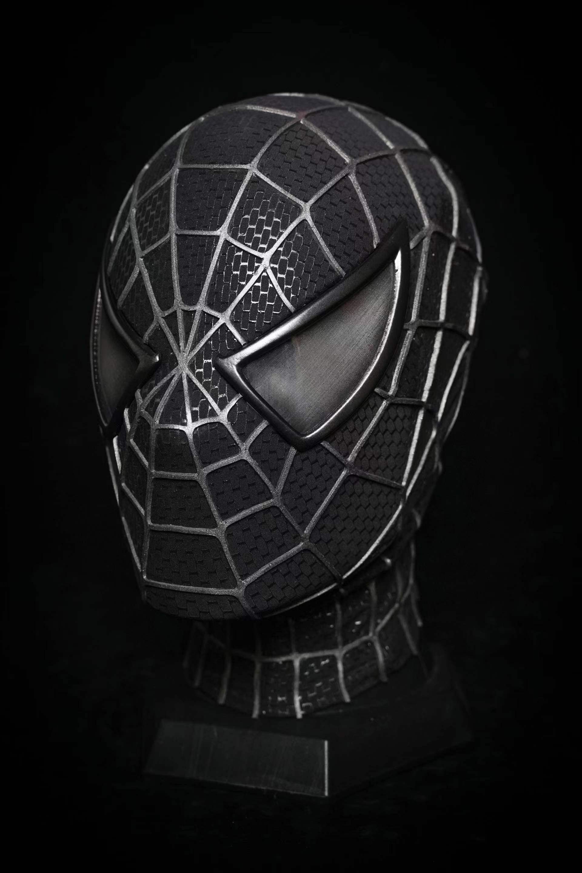 Sam Raimi Spidey3 venom mask (Adults) with Face shell & 3D Rubber Web, Wearable Movie Prop Replica