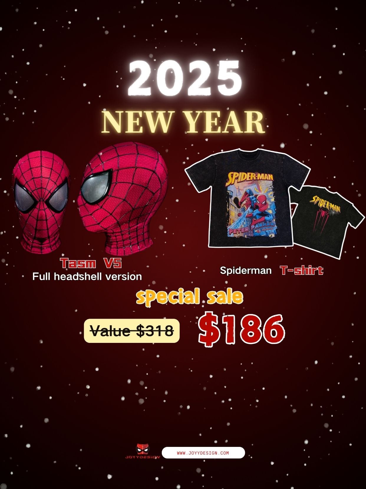 V5 TASM MASK & Spidey Unisex T-shirt (New Year Special Sale)