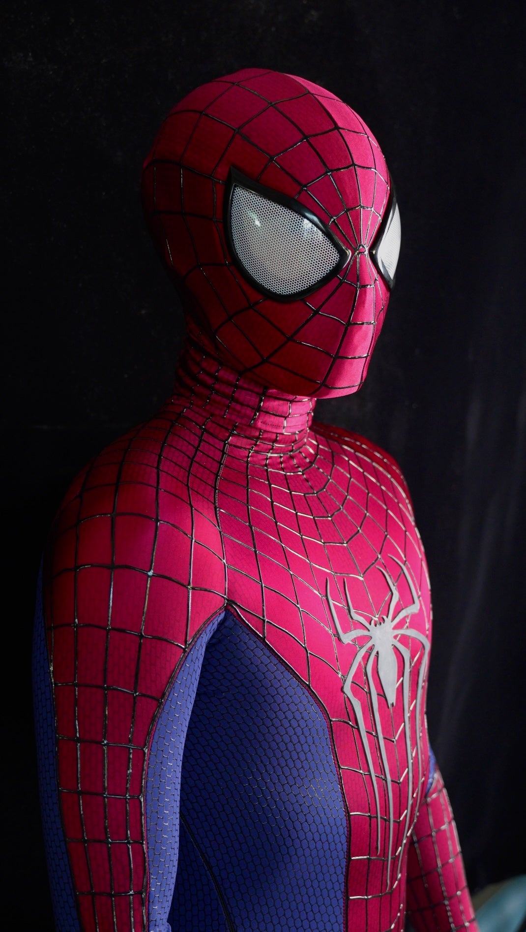 TASM 2 Suit (Andrew) with Face shell & 3D Rubber Web Movie Prop Replica(wearable)