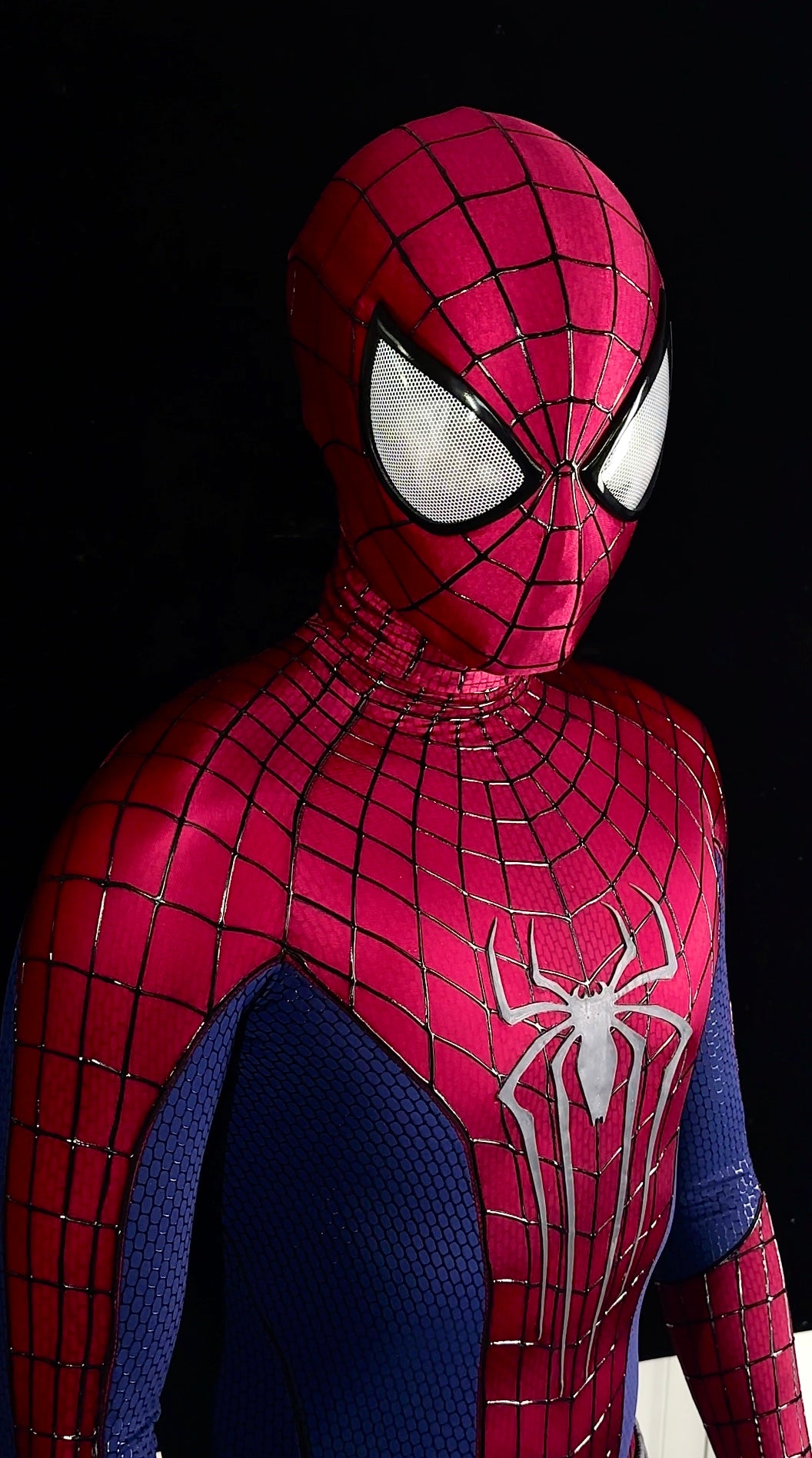 TASM 2 Suit (Andrew) with Face shell & 3D Rubber Web Movie Prop Replica(wearable)