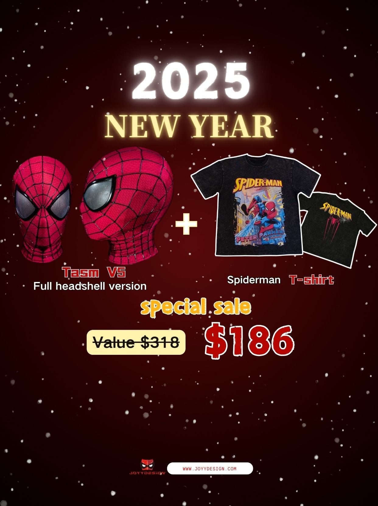 V5 TASM MASK & Spidey Unisex T-shirt (New Year Special Sale)