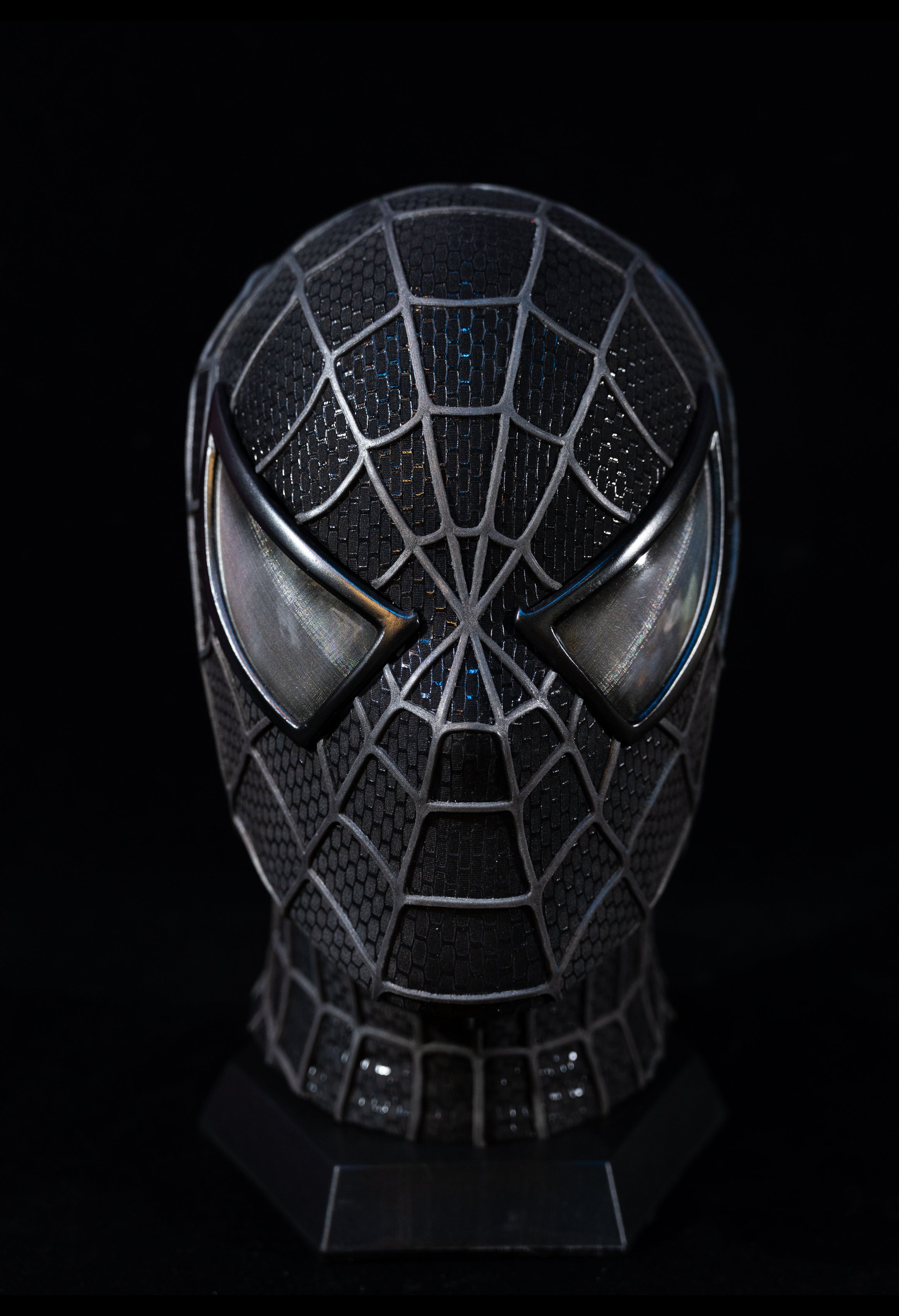 Sam Raimi Spidey3 venom mask (Adults) with Face shell & 3D Rubber Web, Wearable Movie Prop Replica