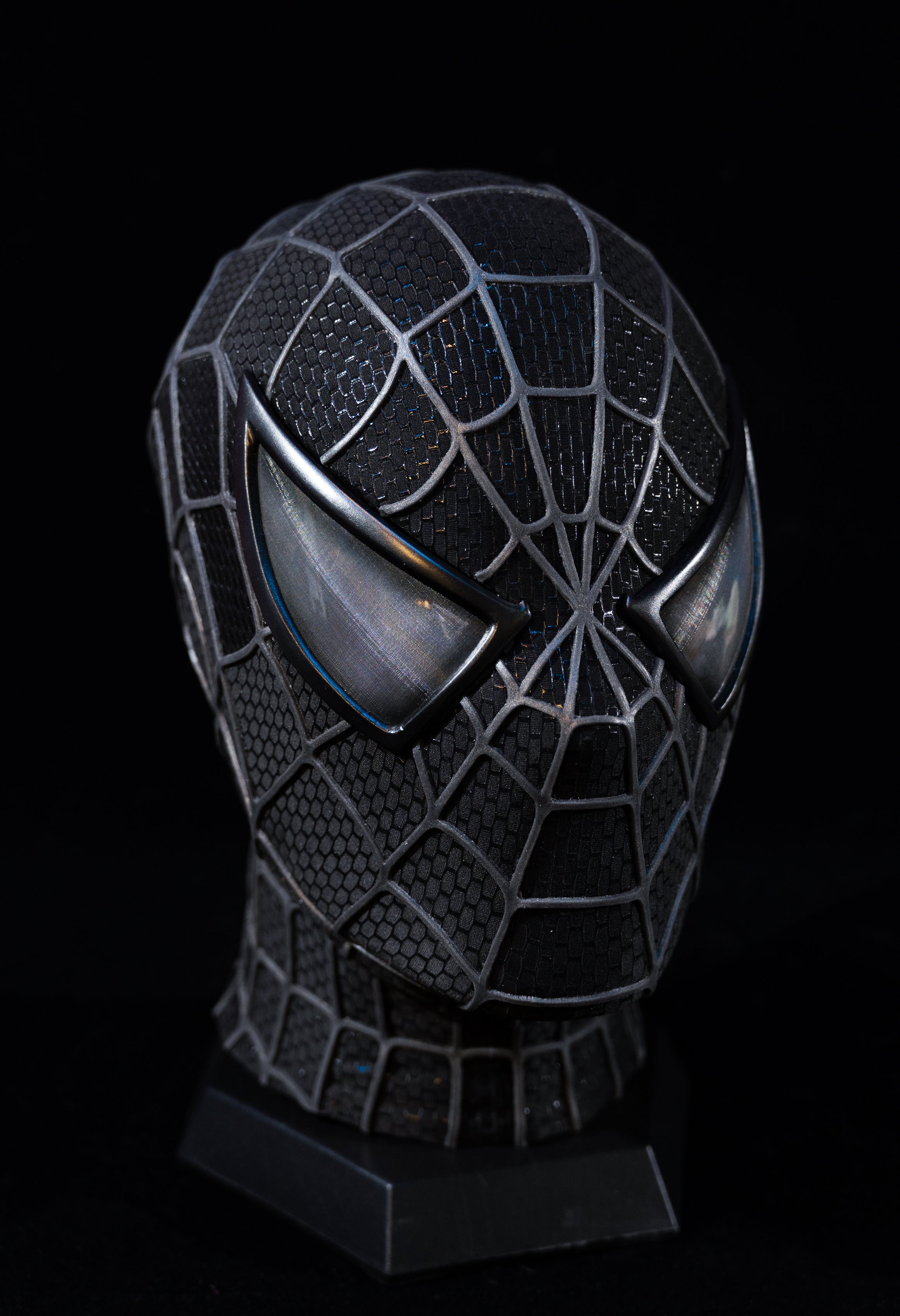 Sam Raimi Spidey3 venom mask (Adults) with Face shell & 3D Rubber Web, Wearable Movie Prop Replica