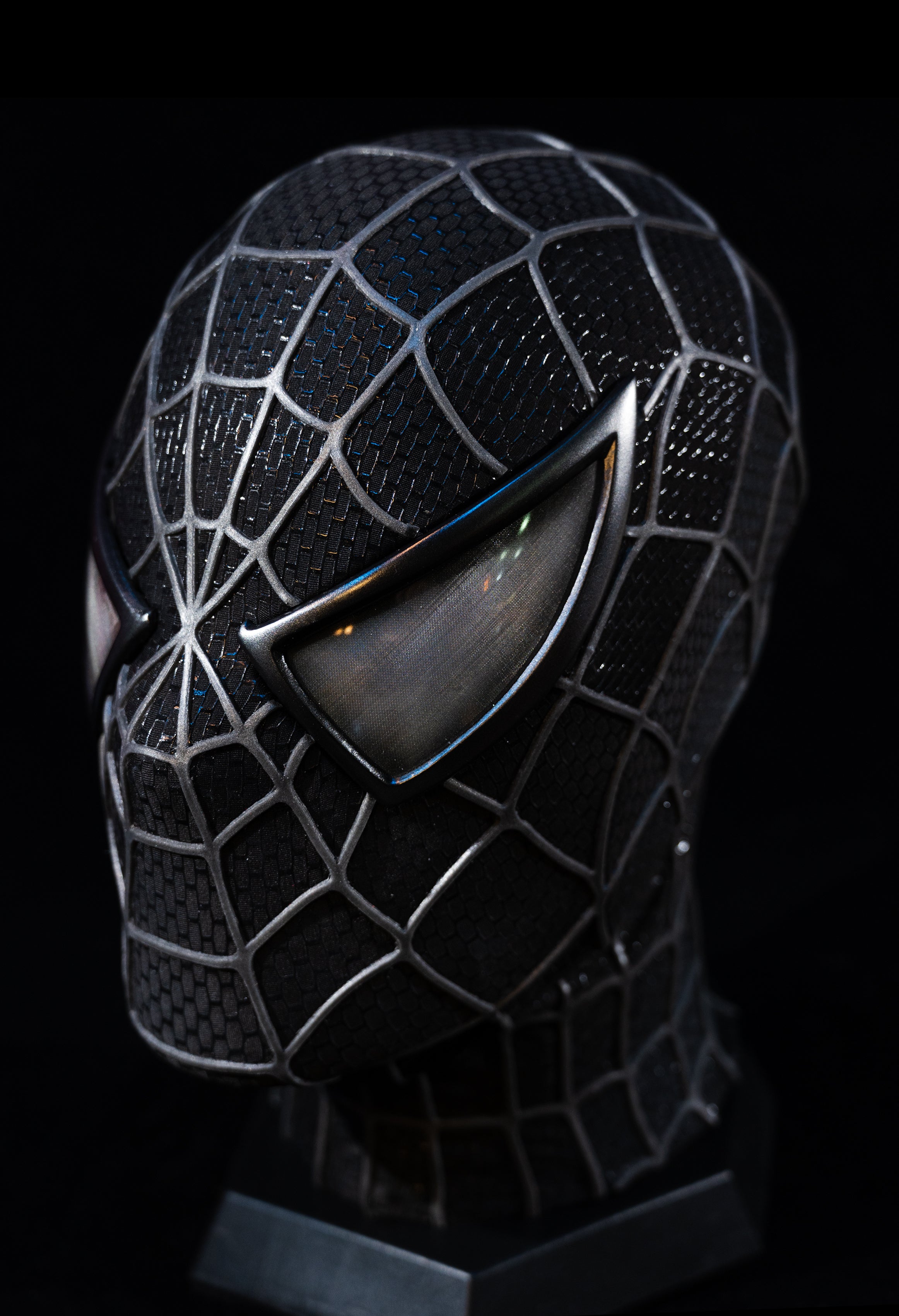 Sam Raimi Spidey3 venom mask (Adults) with Face shell & 3D Rubber Web, Wearable Movie Prop Replica