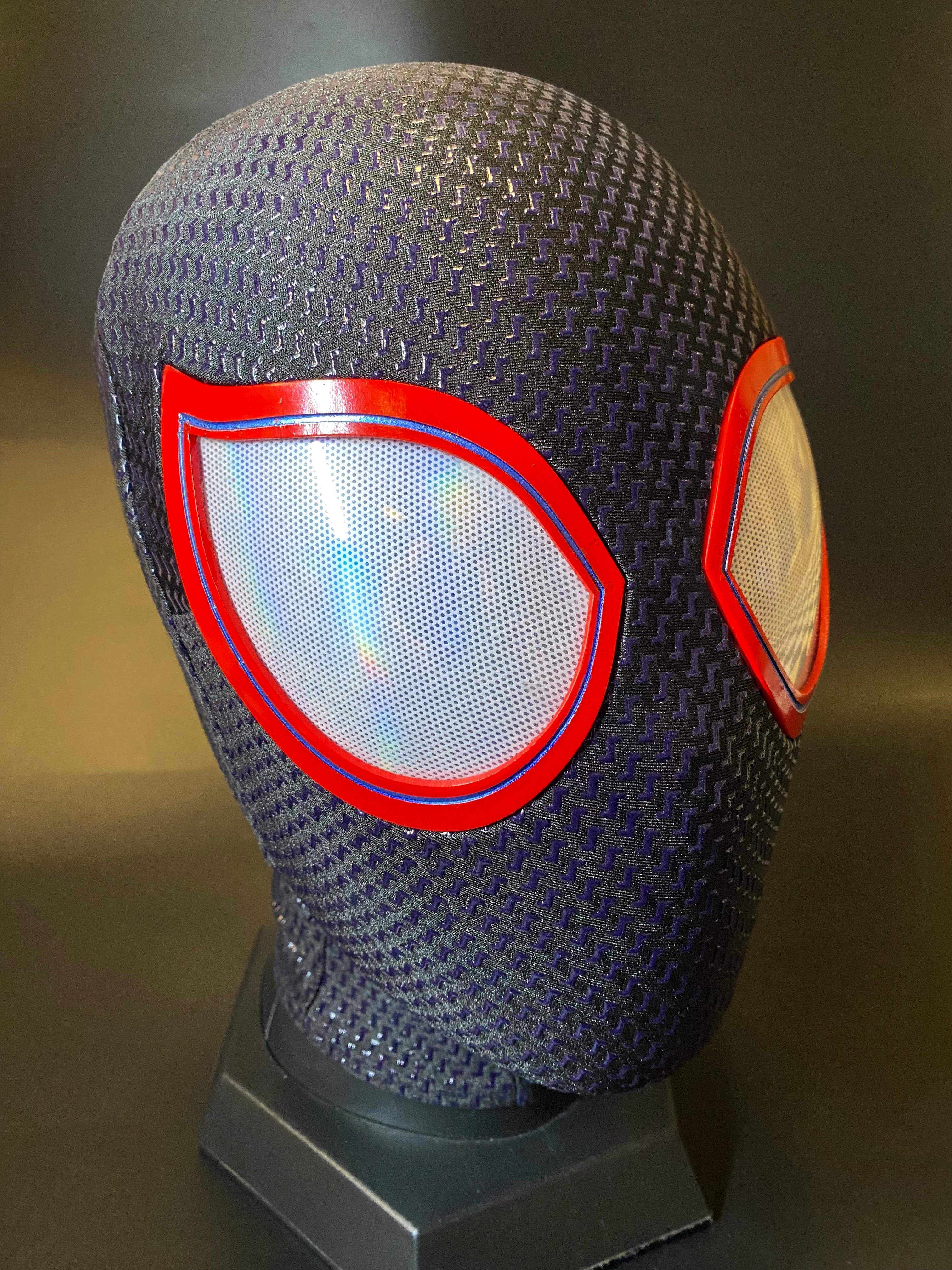V1  Across The Spidey-Verse Miles Morales Spidey Mask (Small Lenses)