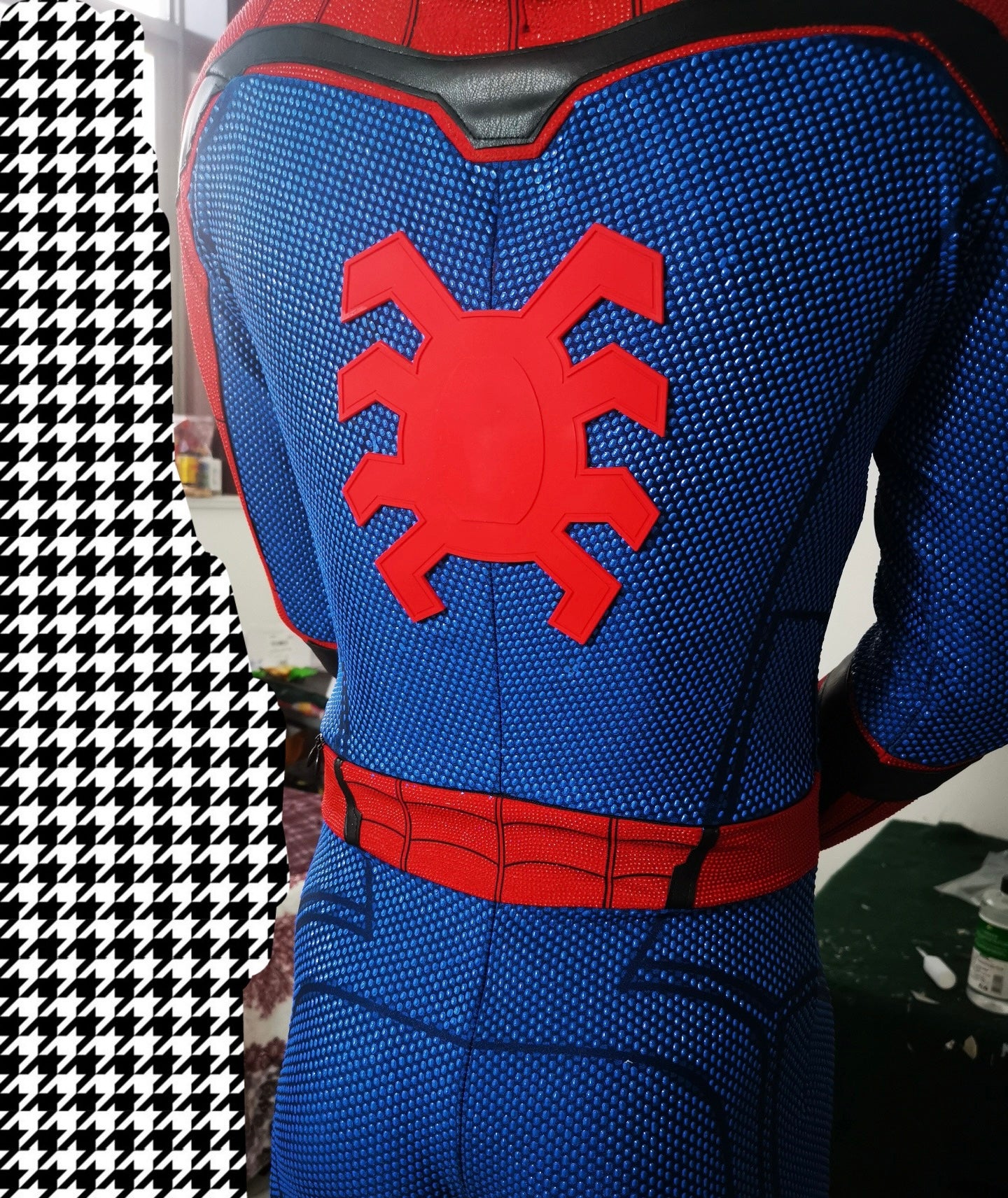 TOM HOLLAND Suit homecoming version with Face shell & 3D Rubber Web Movie Prop Replica(wearable)
